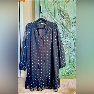 Long Sleeve Tie Front dress